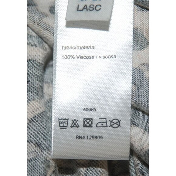 Lascana Ladies Brown Cheetah Print Blouse Top Size S 3/4 Bell Sleeves Animal Pri - Picture 9 of 9